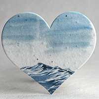 Seed Paper Heart Ocean