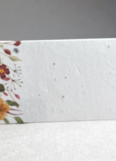 Place Cards - Custom Printed with Guest Names - Handmade Seed Paper
