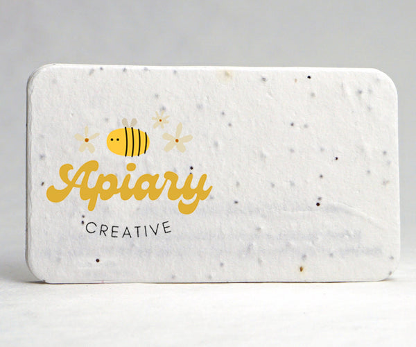 plant seed business card Custom, Personalized Seed Paper Business Card with Planting Instructio – FlowerSeedPaper