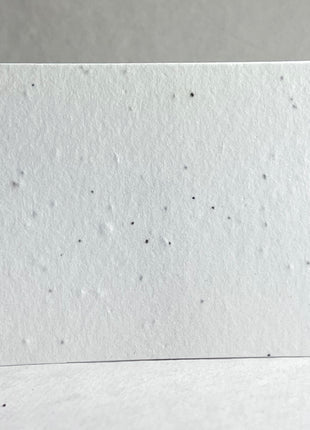 Custom, Personalized Seed Paper Card - 3.5" x 4.875" - Upload Your Art or Logo - Double Sided