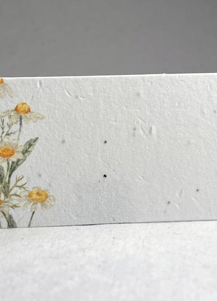 Place Cards - Custom Printed with Guest Names - Handmade Seed Paper
