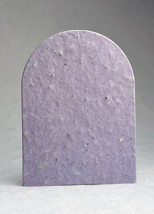 Arch Shape Card - 2.4" x 3.25"- Handmade Wildflower Seed Paper - Set of 18