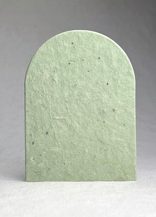 Arch Shape Card - 2.4" x 3.25"- Handmade Wildflower Seed Paper - Set of 18