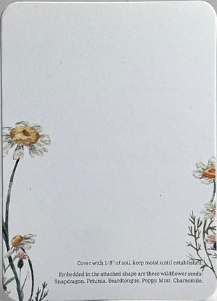 Custom, Personalized Baby Shower Favor - Card 3.5" x 4.875" w/ Seed Paper Bodysuit 2.5" x 3.25" - Choose Print and Paper Color - Set of 8