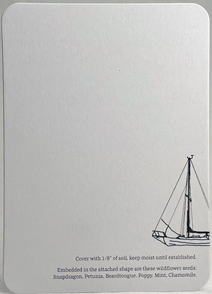 Custom, Personalized Baby Shower Favor - Card 3.5" x 4.875" w/ Seed Paper Bodysuit 2.5" x 3.25" - Choose Print and Paper Color - Set of 8