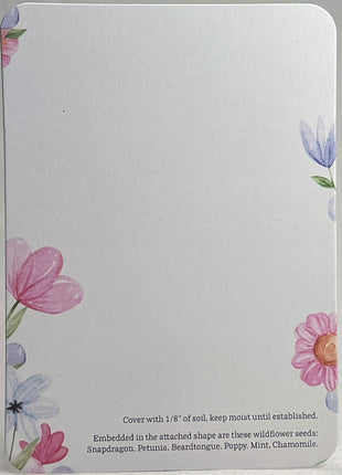 Custom, Personalized Baby Shower Favor - Card 3.5" x 4.875" w/ Seed Paper Bodysuit 2.5" x 3.25" - Choose Print and Paper Color - Set of 8