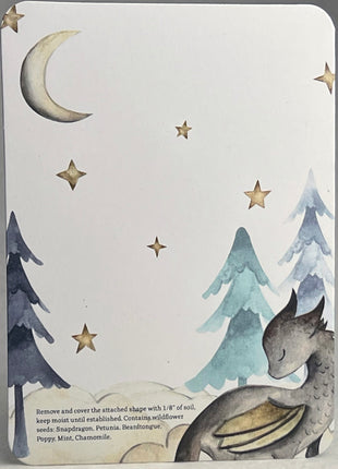 Custom, Personalized Baby Shower Favor - Card 3.5" x 4.875" w/ Seed Paper Bodysuit 2.5" x 3.25" - Choose Print and Paper Color - Set of 8