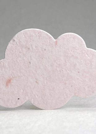 Custom, Personalized Handmade Seed Paper Memorial Cloud Shapes - 3" x 2" - Set of 24