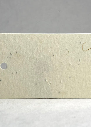Custom, Personalized Tags - Wildflower Seed Paper - 3.5" by 2" - Set of 16 with Planting Guide - Horizontal