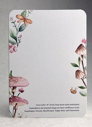 Custom, Personalized Baby Shower Favor - Card 3.5" x 4.875" w/ Seed Paper Bodysuit 2.5" x 3.25" - Choose Print and Paper Color - Set of 8