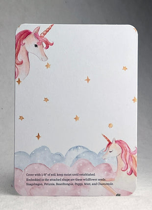 Custom, Personalized Baby Shower Favor - Card 3.5" x 4.875" w/ Seed Paper Bodysuit 2.5" x 3.25" - Choose Print and Paper Color - Set of 8