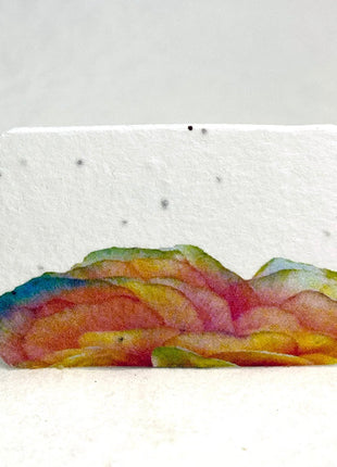 Personalized Seed Paper Gift Tags - 1.5" x 3" - Double Sided with Art & Message - Set of 36 or 96