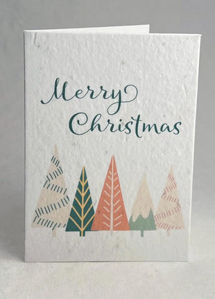 Personalized Christmas Cards - Add Message, Pick Image - Handmade Seed Paper - Set of 10 with Envelopes