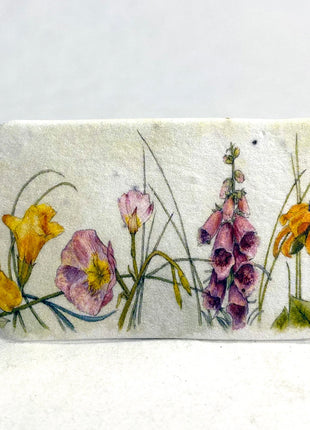 Personalized Seed Paper Gift Tags - 1.5" x 3" - Double Sided with Art & Message - Set of 36 or 96