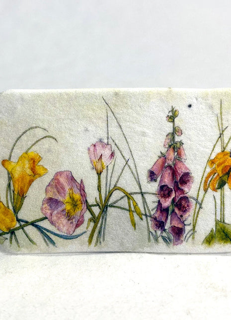 Personalized Seed Paper Gift Tags - 1.5" x 3" - Double Sided with Art & Message - Set of 36 or 96