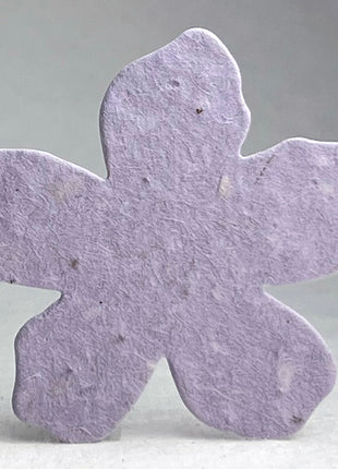 Personalized Handmade Wildflower Seed Paper - Flower Shape - 2.5" x 2.4" - Set of 24