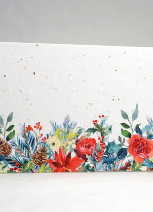 Personalized Holiday Cards - Add your Message - Wildflower Seed Paper - Set of 10 w/ Envelopes
