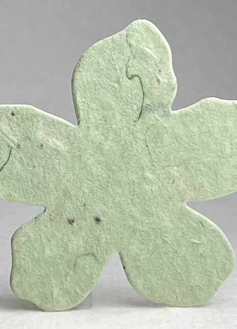 Custom, Personalized Handmade Wildflower Seed Paper - Flower Shape - 2.5" x 2.4" - Set of 24