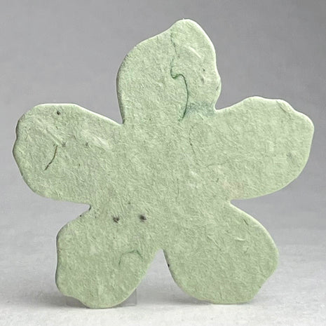 Personalized Handmade Wildflower Seed Paper - Flower Shape - 2.5" x 2.4" - Set of 24