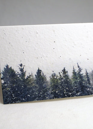 Personalized Holiday Cards - Add your Message - Wildflower Seed Paper - Set of 10 w/ Envelopes