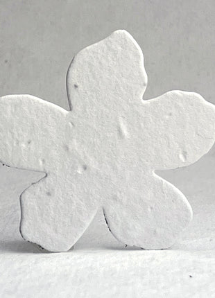 Personalized Handmade Wildflower Seed Paper - Flower Shape - 2.5" x 2.4" - Set of 24