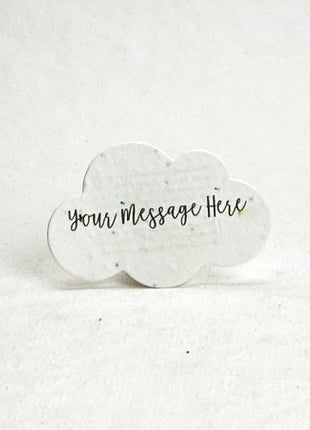 Custom, Personalized Handmade Seed Paper Clouds - Set of 16