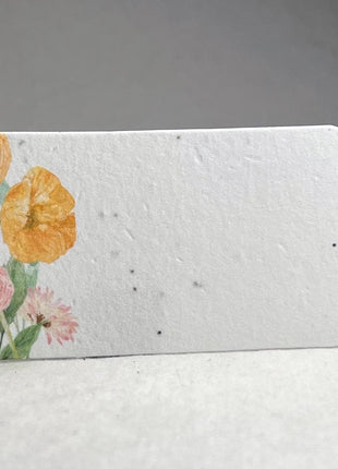 Place Cards - Custom Printed with Guest Names - Handmade Seed Paper