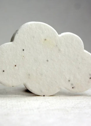 Custom, Personalized Handmade Seed Paper Memorial Cloud Shapes - 3" x 2" - Set of 24