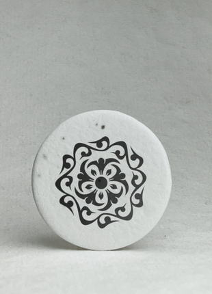 Personalized Wildflower Seed Paper Circles - 2" Diameter - Logo Upload and Custom Text - Set of 24