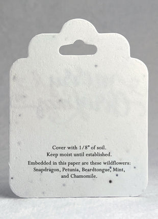 Custom, Personalized Large Seed Paper Tags - Holiday Prints - 2.75" wide by 3.5" tall - Set of 12